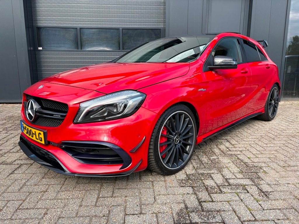 Mercedes-Benz A-klasse AMG 45 4MATIC, Pano, Camera, Schaalst, Auto's, 12 maanden, Gebruikt, Euro 6, 4 cilinders