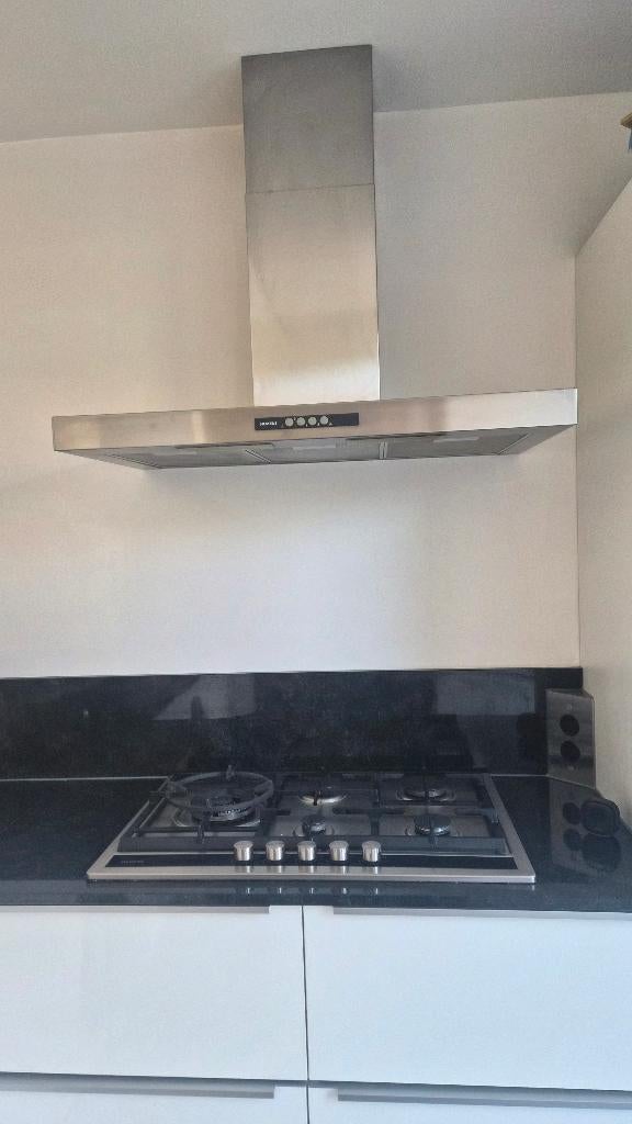 Gaskookplaat plus afzuigkap, Ophalen, 50 tot 100 cm, Zo goed als nieuw, Minder dan 100 cm