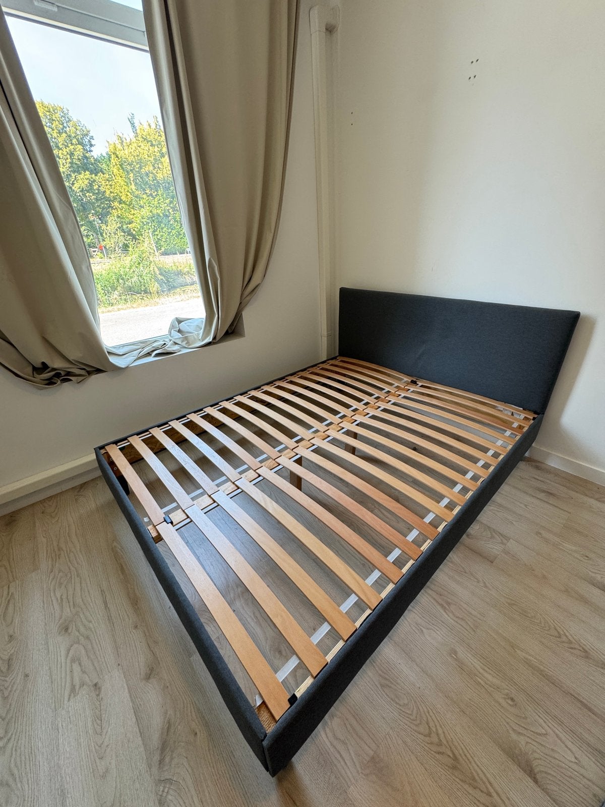 Ikea Säbövik boxpring 160x200, Ophalen, Gebruikt, Tweepersoons, 200 cm
