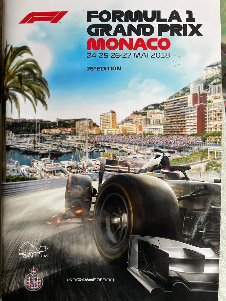 Formule 1 Grand Prix Monaco 2018 Officieel Programma, Ophalen of Verzenden, Gelezen, Sport en Vrije tijd