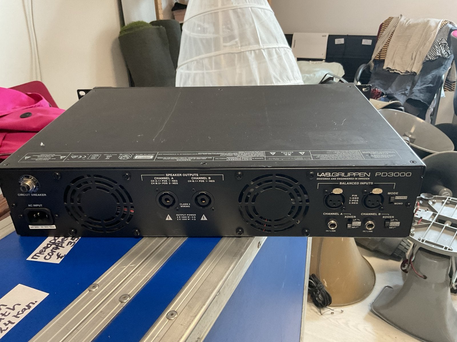 LAB.GRUPPEN PD3000 Professionele Eindversterker (rek 3), Overige merken, Ophalen of Verzenden, 120 watt of meer, Gebruikt