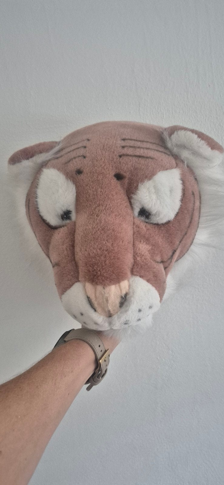 Wandknuffel tijgerkop - Nieuw lusje nodig, Ophalen