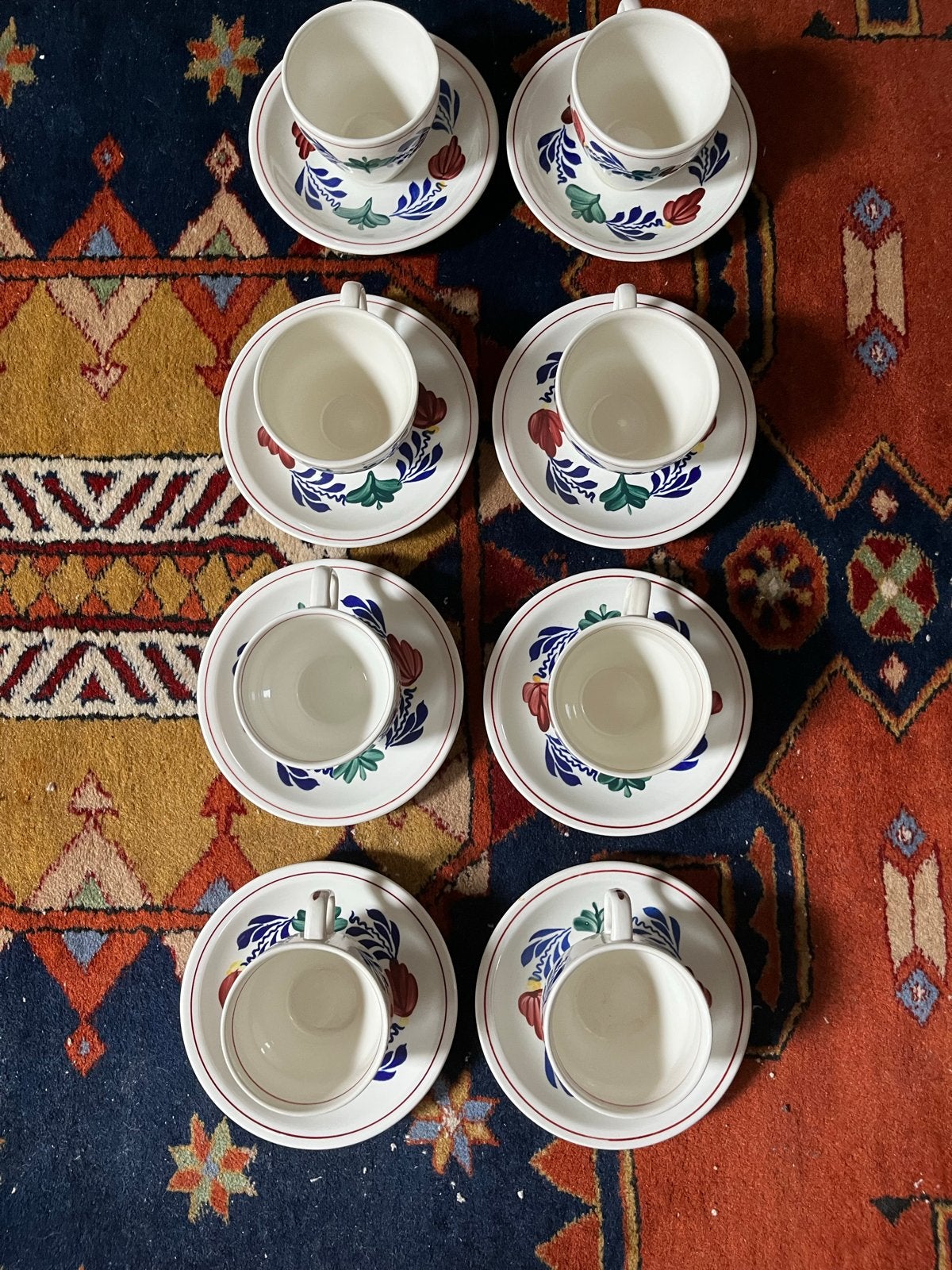 Boerenbond koffie Kop en Schotel (8 stuks), Ophalen of Verzenden
