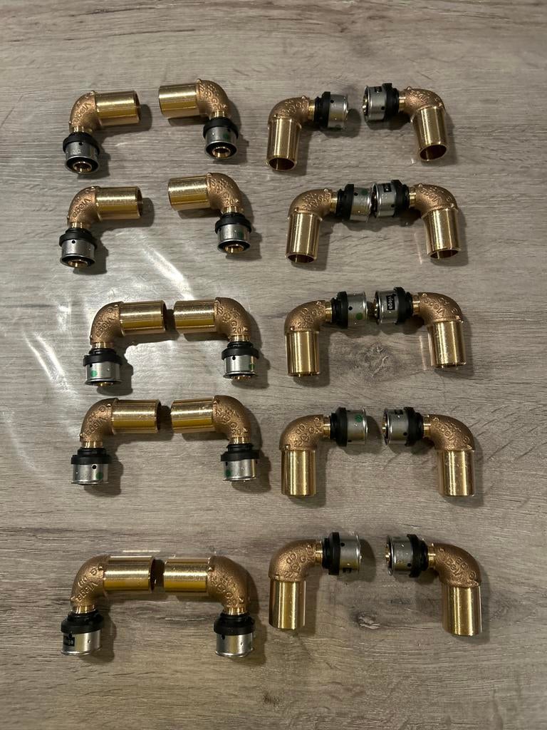 Nieuwe Viega Smartpress insteekbochten  20 x 22 – 20 stuks, Overige materialen, Bochten, Nieuw, Minder dan 2 meter