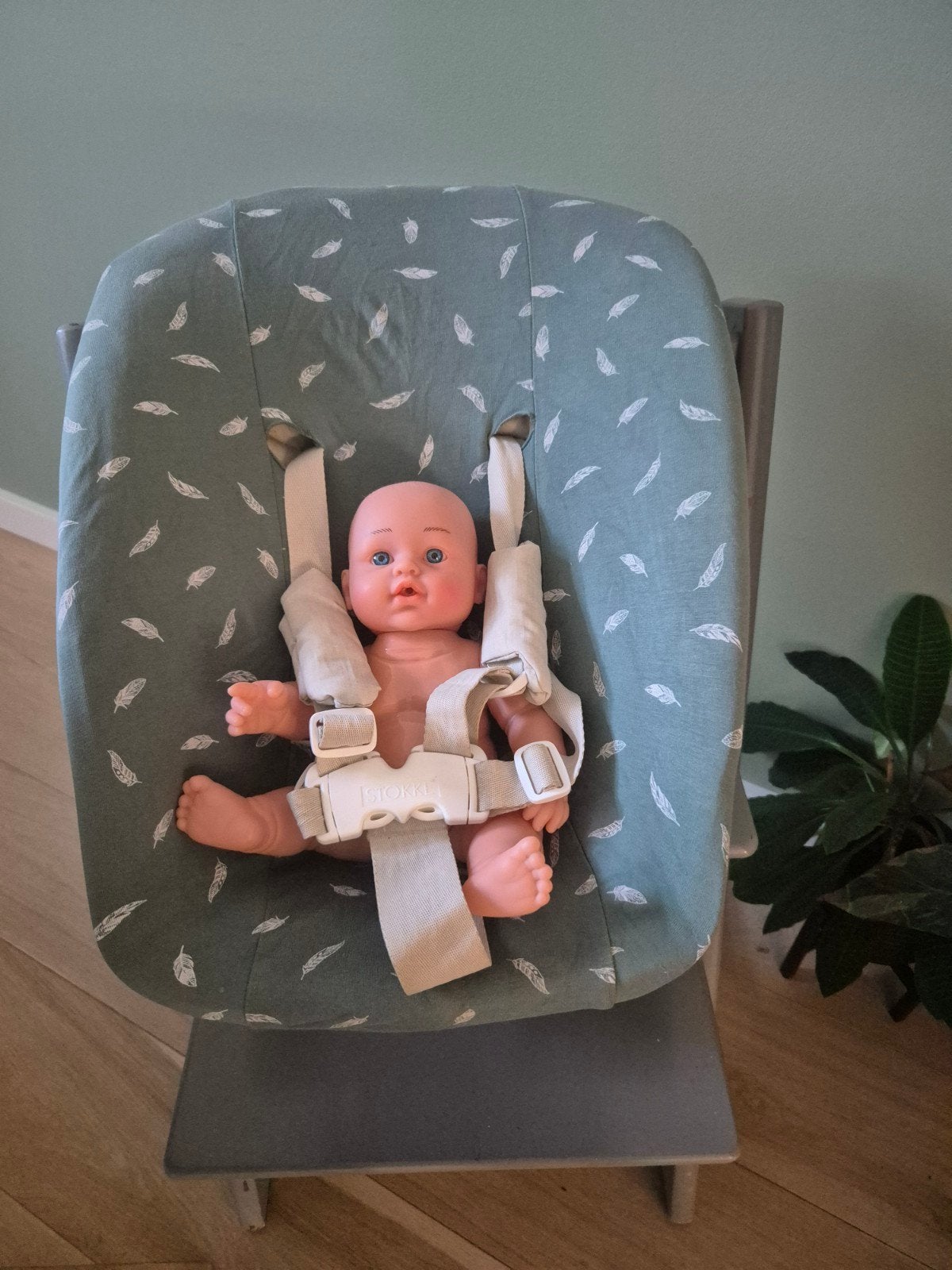 Stokke Tripp Trapp Newborn Set met 2 extra hoezen, Ophalen, Gebruikt, Meegroeistoel, Gordel(s)