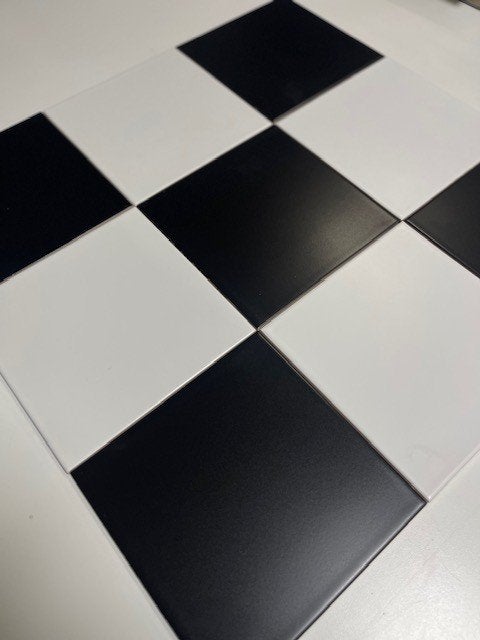 Restpartij! Vloertegel Zwart 20x20 (dambord) nu €24,-, Keramiek, Overige typen, Nieuw, Ophalen of Verzenden