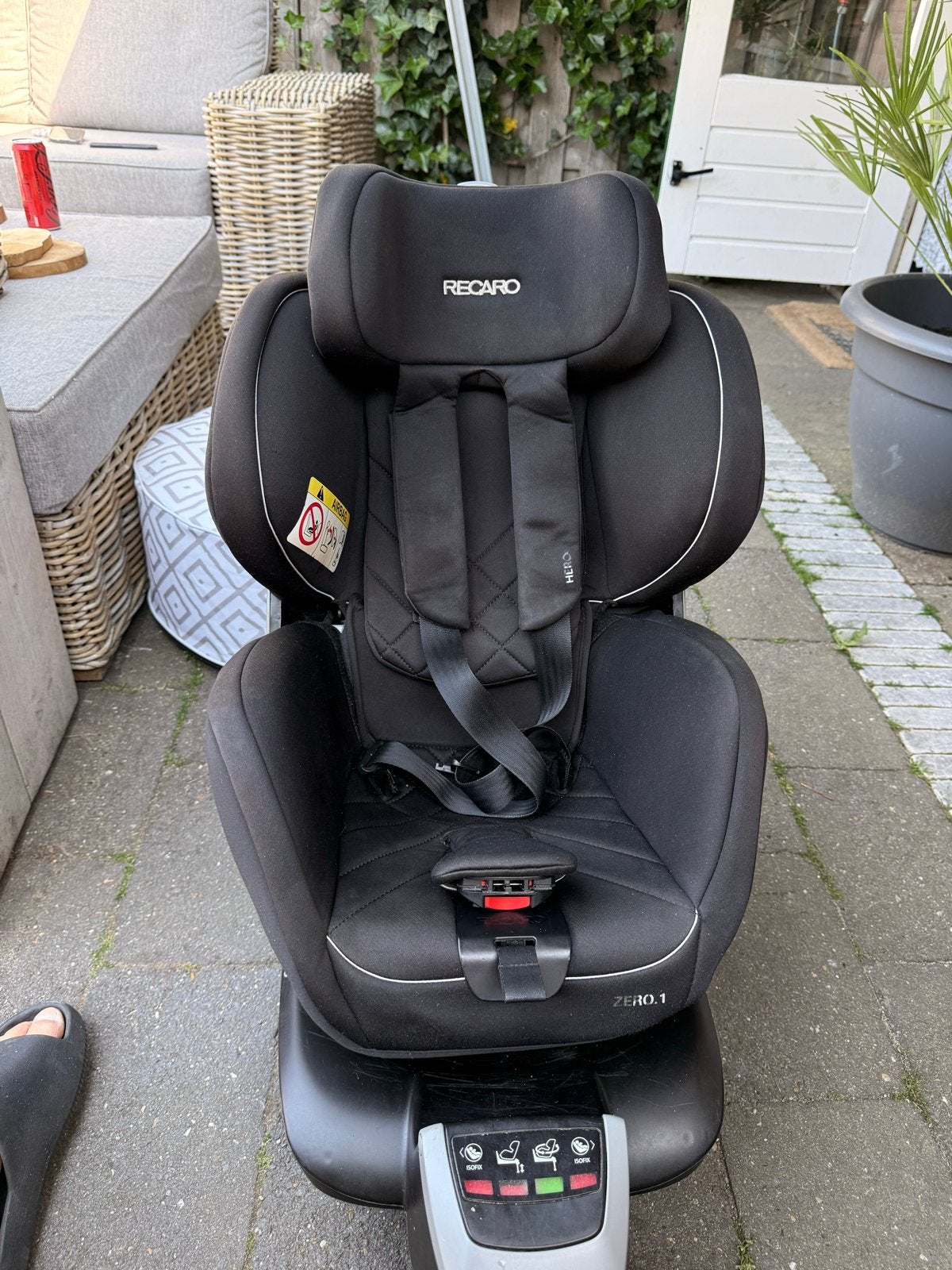 Recaro Zero.1 autostoel - Zwart, Overige merken, 0 t/m 18 kg, Verstelbare rugleuning, Ophalen of Verzenden
