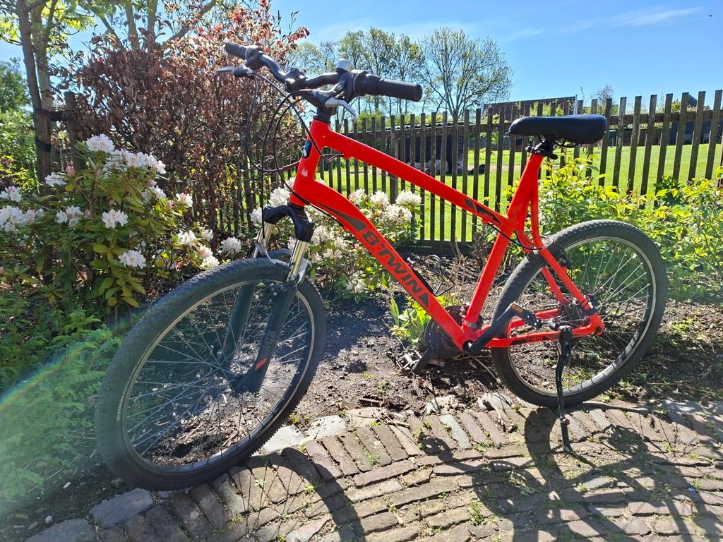B-Twin Rockrider 340 - Handrem defect, terugtraprem OK, Fietsen en Brommers, Terugtraprem, Gebruikt, Hardtail, Heren