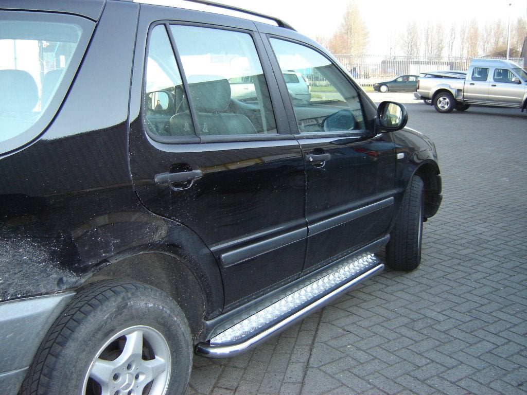 AANBIEDING ML W163 Sidebars met aluminium Traanplaat, Niet ingevuld, Niet ingevuld, Niet ingevuld