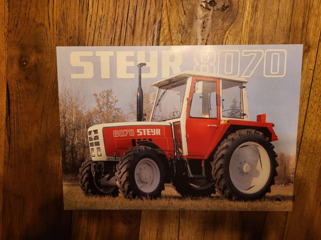 tractor folder Steyr 8070, Ophalen of Verzenden, Zo goed als nieuw