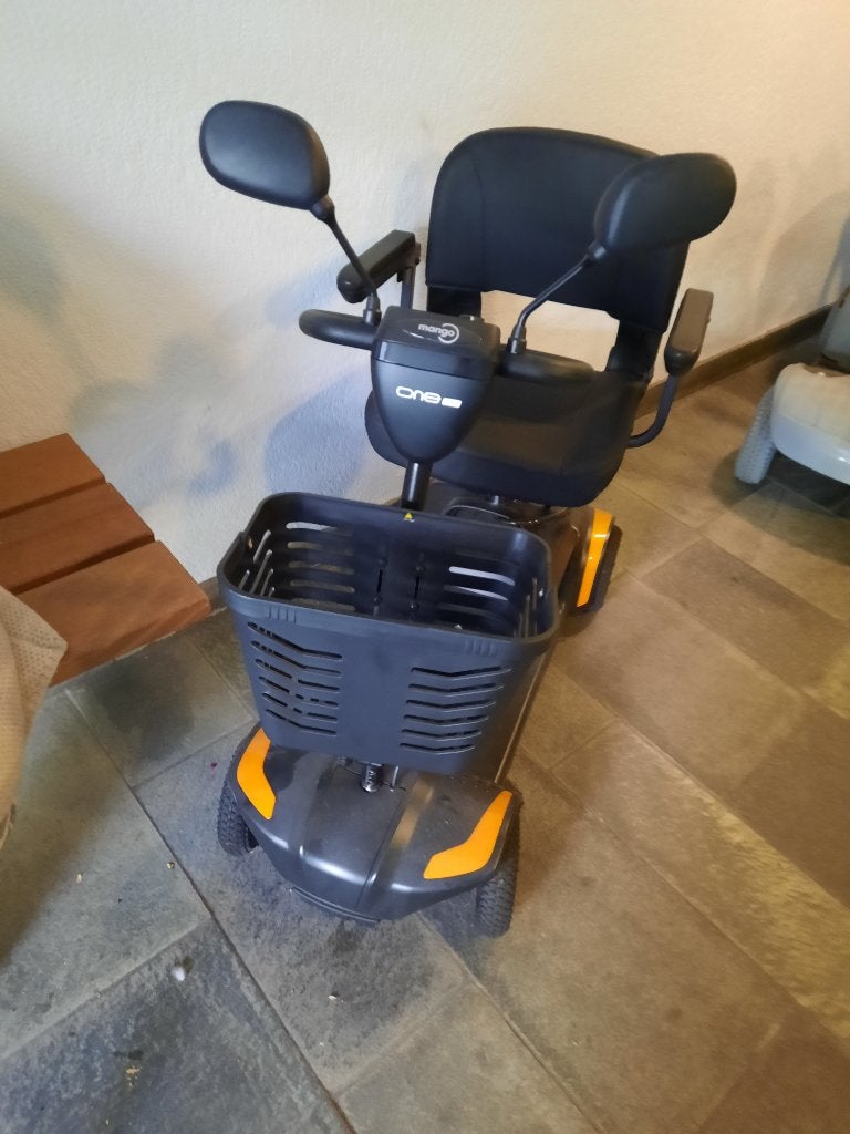 Mango One Air+ Scootmobiel, Ophalen, 10 km/u of minder, Nieuw, 26 t/m 35 km