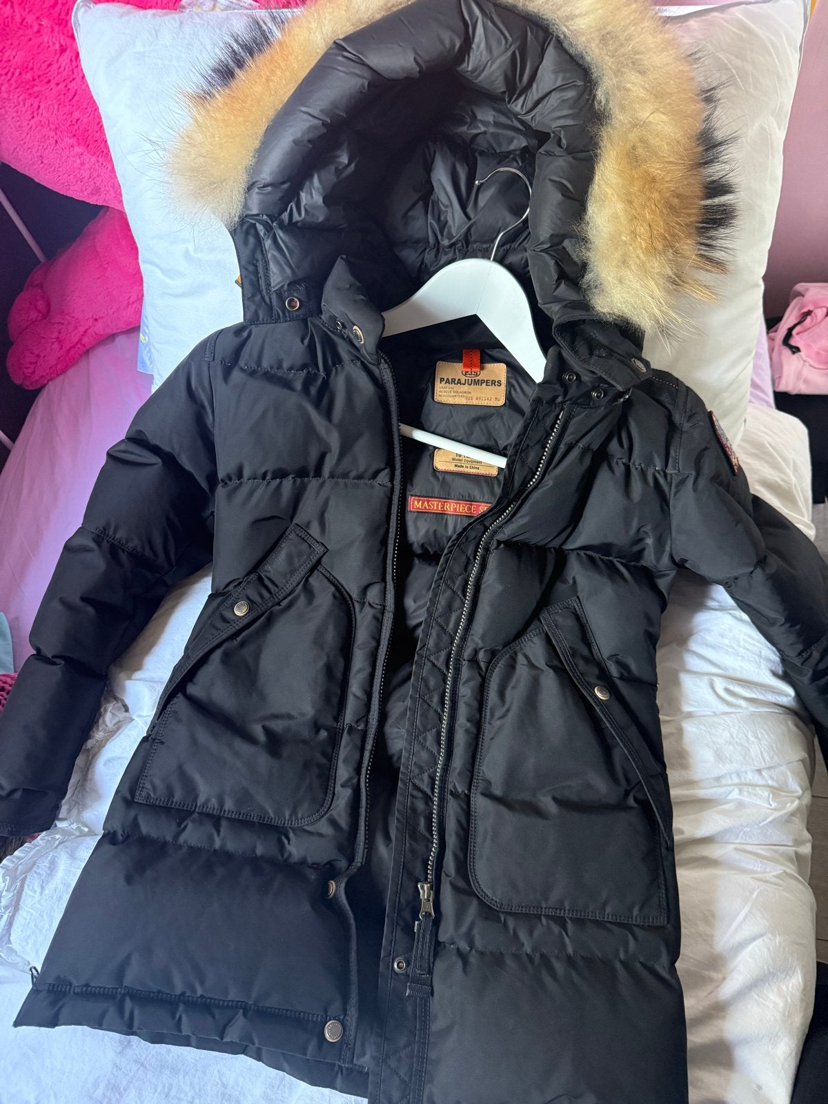 Parajumpers winterjas voor kinderen - Zwart, maat 10 jaar, Ophalen of Verzenden, Zo goed als nieuw, Jongen of Meisje, Jas