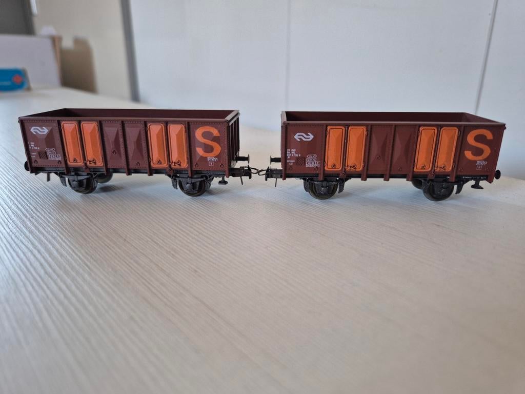 4 Roco H0 NS hogebakwagons 4311, Hobby en Vrije tijd, Modeltreinen | H0, Gebruikt, Gelijkstroom, Wagon, Ophalen of Verzenden