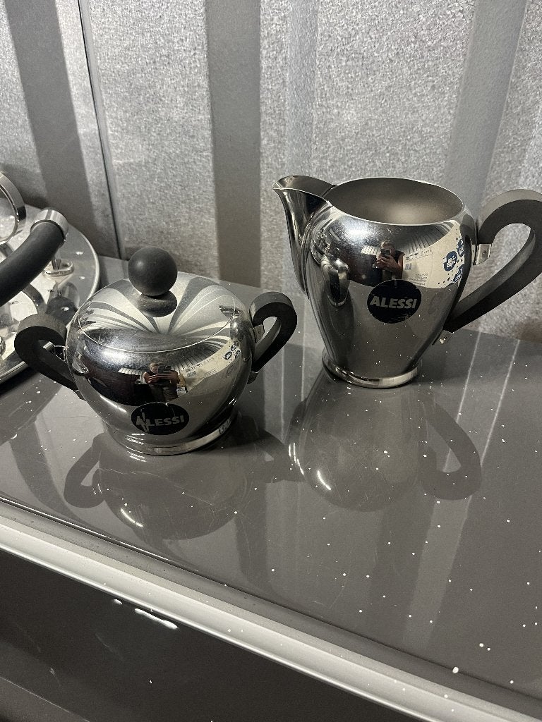 Alessi suikerpot en melkkan, Gebruikt, Overige merken, Overige typen, Ophalen of Verzenden