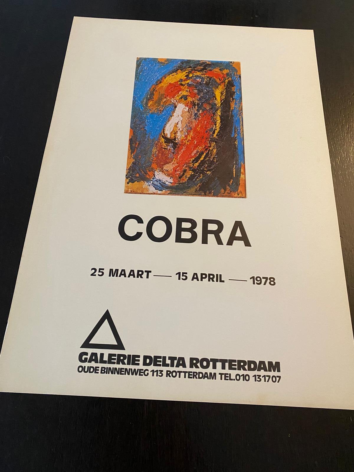 COBRA Tentoonstellingsaffiche Galerie Delta Rotterdam 1978, Antiek en Kunst, Kunst | Tekeningen en Foto's, Ophalen of Verzenden