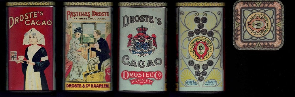 Vintage blik Droste’s cacao, Verzamelen, Blikken, Ophalen of Verzenden, Gebruikt, Overige, Droste