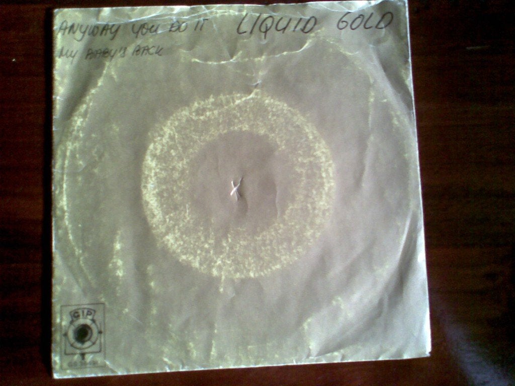 Single - Liquid Gold - Anyway you do it, Cd's en Dvd's, Vinyl Singles, Ophalen of Verzenden, Zo goed als nieuw, Dance en House
