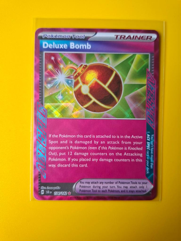 Deluxe bomb, Pokemon, 134/142, Verzenden, Zo goed als nieuw, Losse kaart, Foil