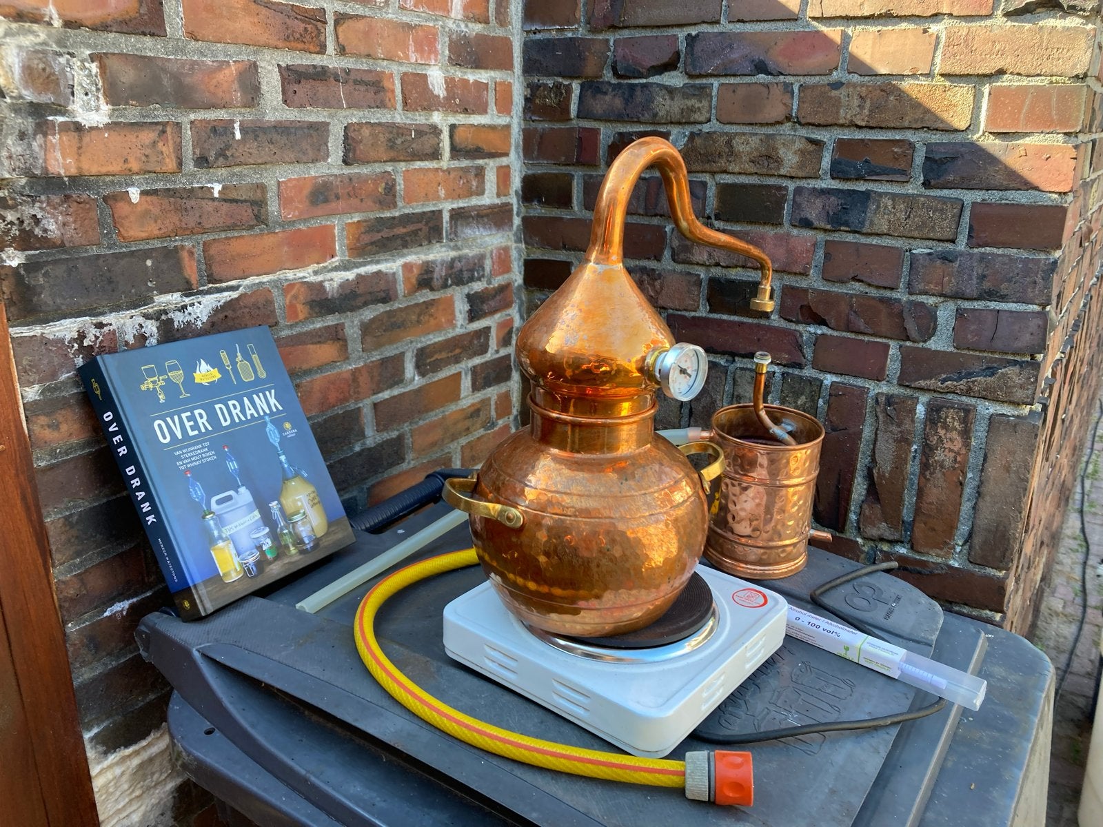 Complete Distilleerset & Wijnmaakbenodigdheden, Ophalen, Zo goed als nieuw