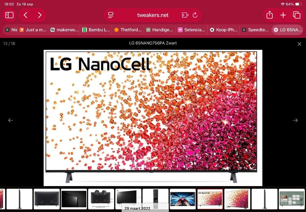LG 65NANO756PA 65 inch NanoCell 4K Smart TV