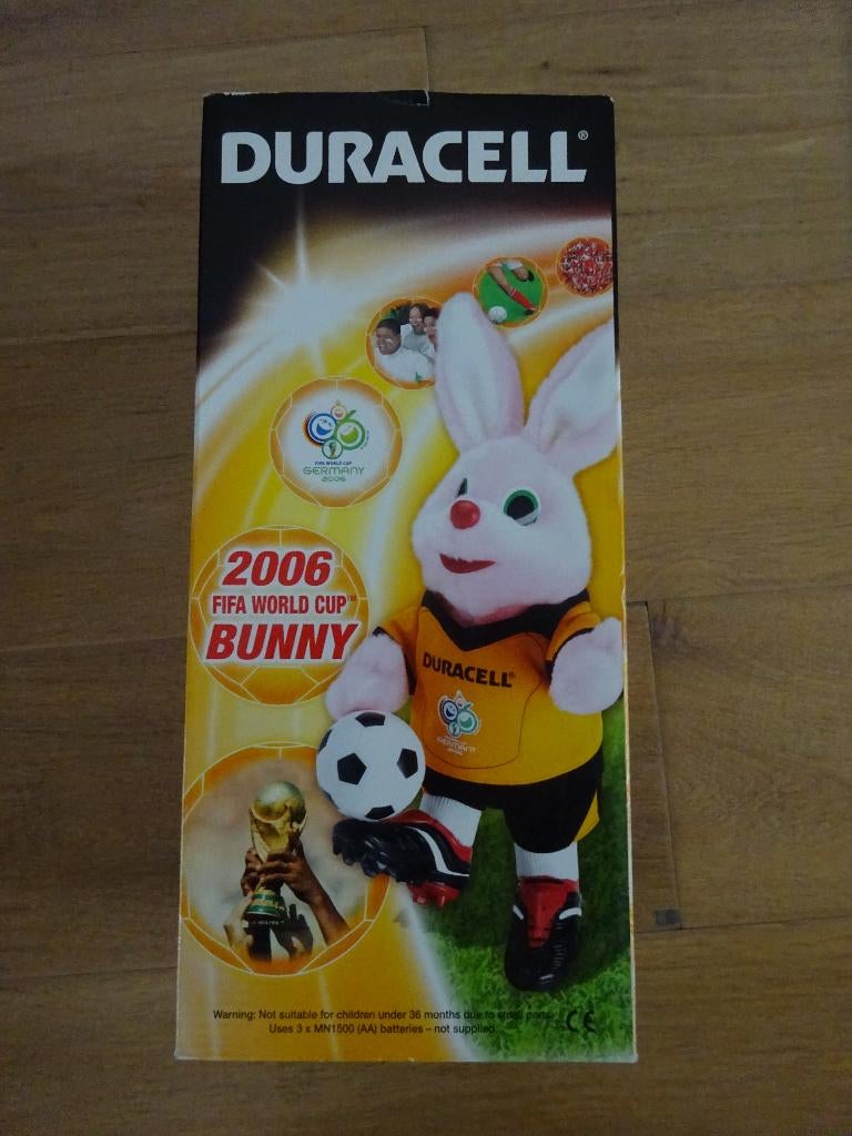Duracell konijn 'FIFA World Cup Germany 2006 Bunny', Verzamelen, Merken en Reclamevoorwerpen, Ophalen of Verzenden, Zo goed als nieuw