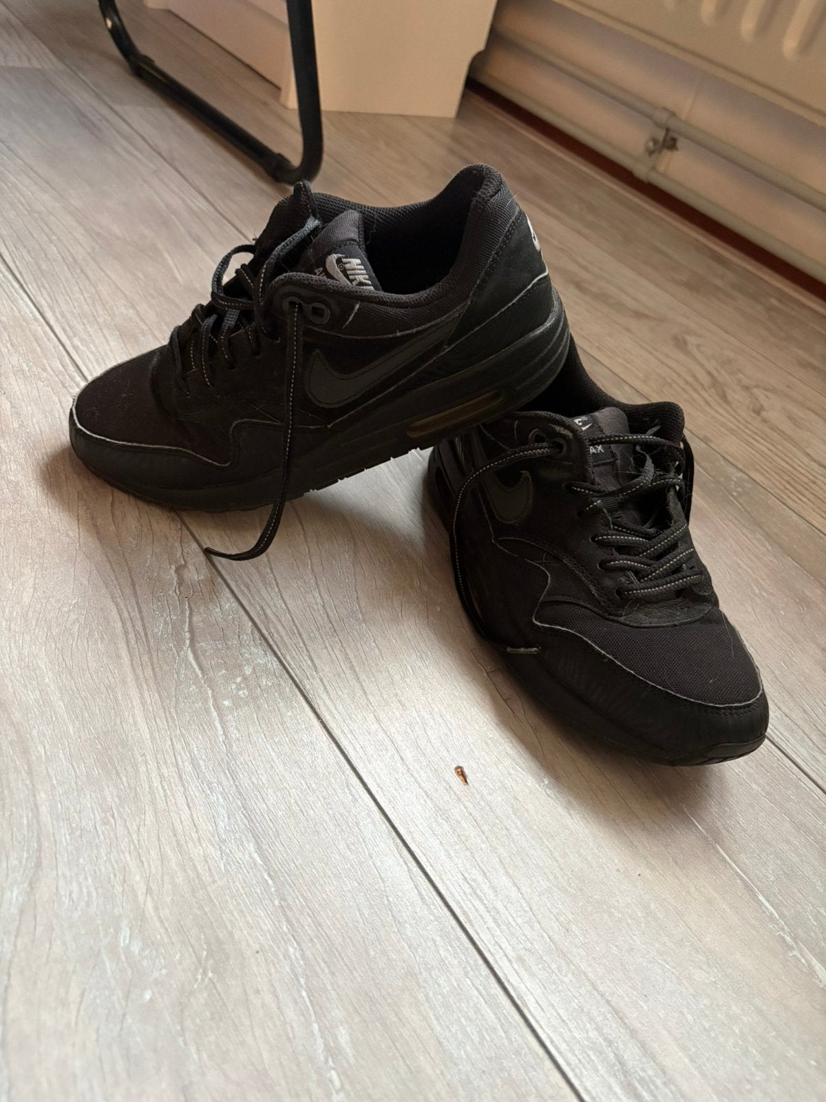 Nike air max 1, Zwart, Ophalen of Verzenden, Sneakers of Gympen, Gedragen