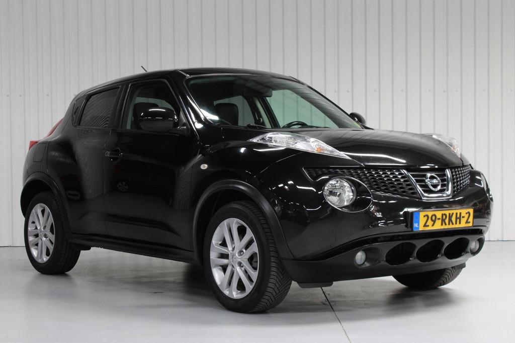 Nissan Juke 1.6 Tekna, Auto's, Nissan, Euro 5, Zwart, 4 cilinders, SUV of Terreinwagen