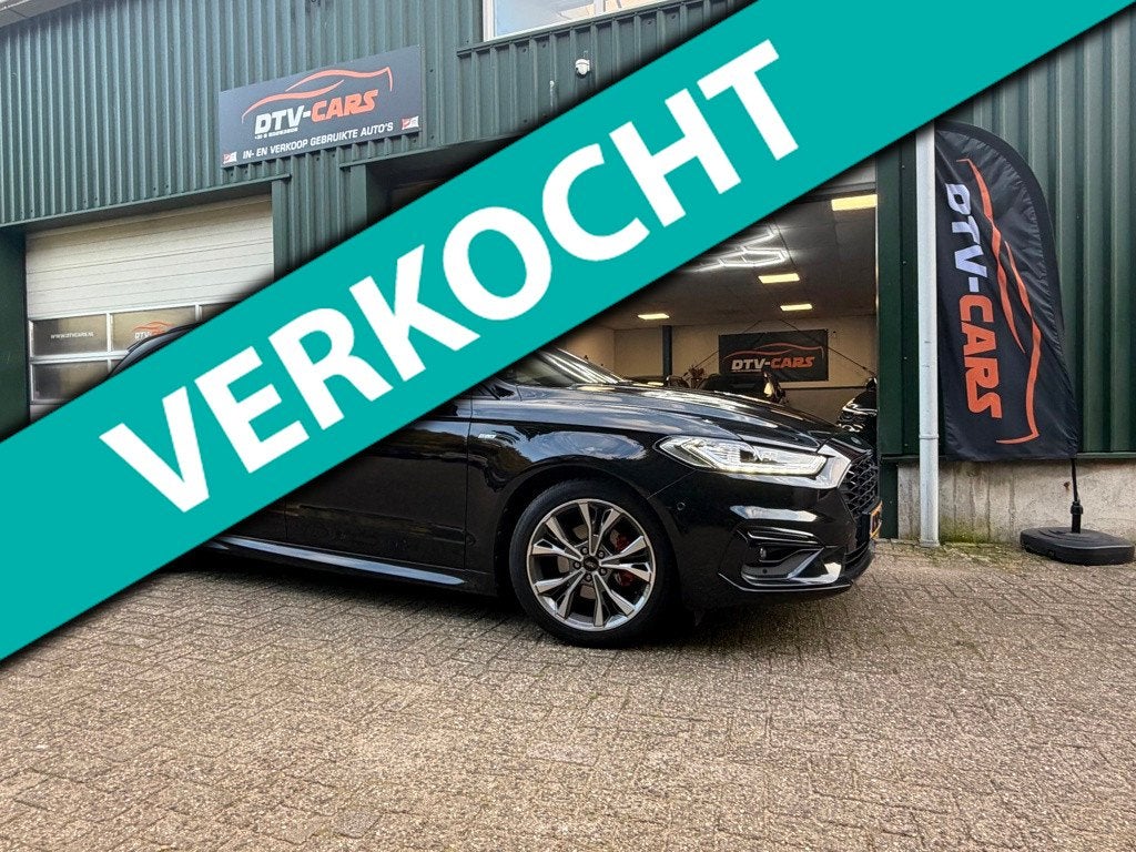 Ford Mondeo Wagon 2.0 IVCT HEV Titanium ST line Pano Full op, Auto's, Dealer onderhouden, Gebruikt, 4 cilinders, Mondeo