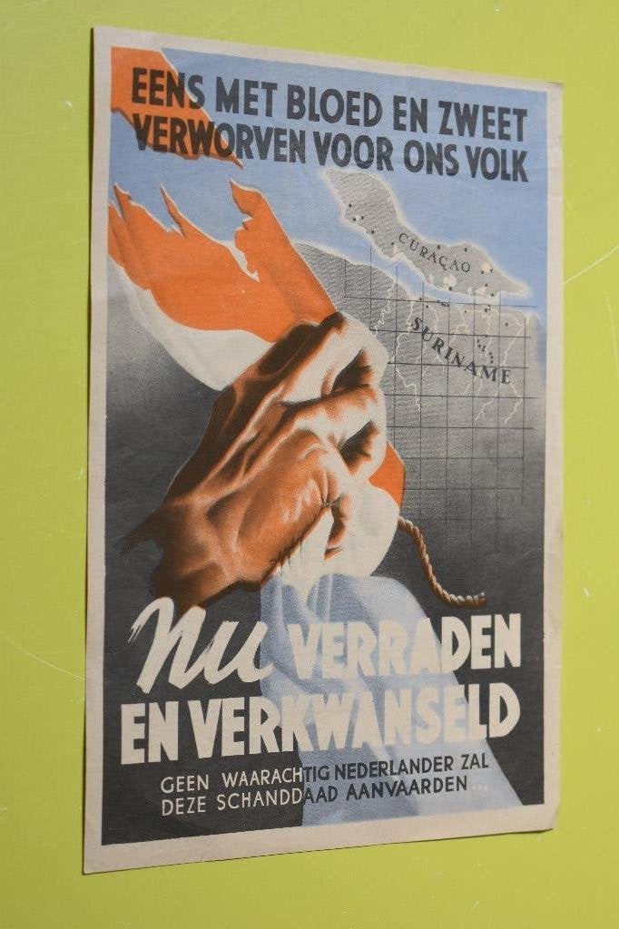 Nu verraden en verkwanseld folder Mussert -propaganda WO II, Ophalen of Verzenden, Overige soorten, Nederland, Overige typen