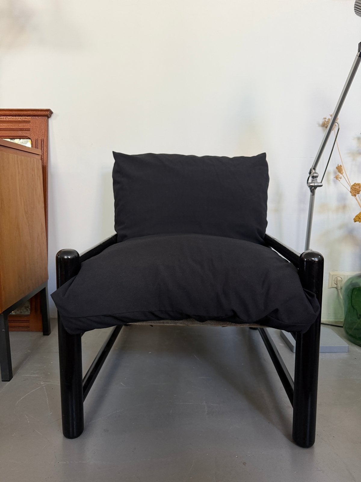 Vintage lounge chair, oud design fauteuil, Ophalen, Gebruikt, I, 75 tot 100 cm