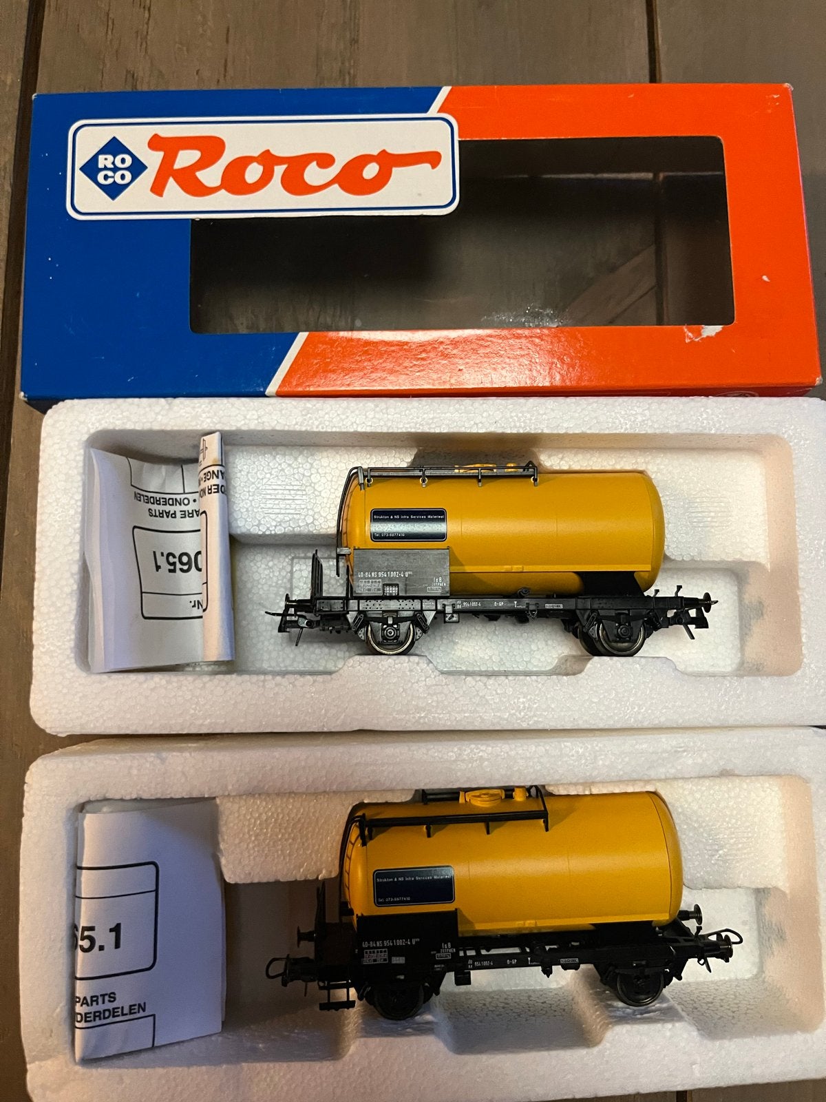 2x Roco NS Ketelwagon 47065 - Structon NS-infra, Hobby en Vrije tijd, Gelijkstroom, Wagon, Ophalen of Verzenden, Roco