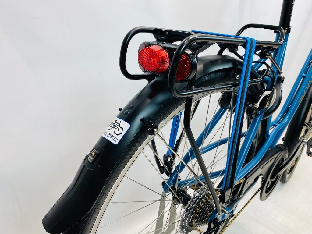 SANTOS Trekking damesfiets L-57cm – mat blauw, Overige merken, Versnellingen, Zo goed als nieuw, 56 cm of meer