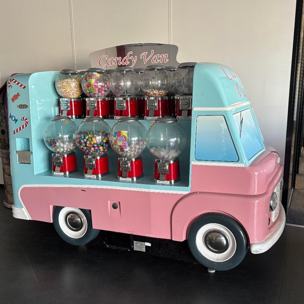 Kauwgomballen automaat snoep automaat CandyVan 200x120x165cm, Ophalen, Zo goed als nieuw