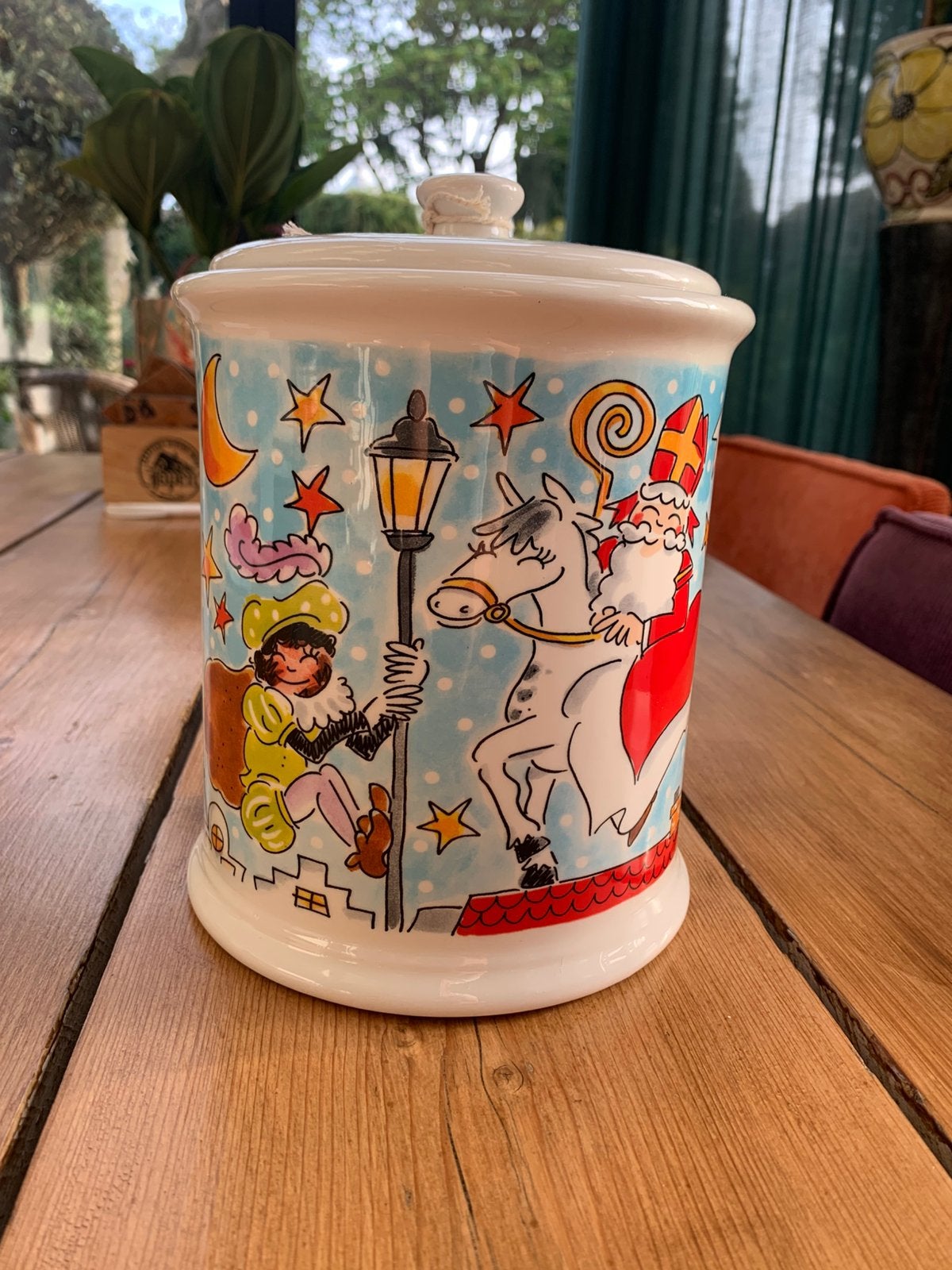Sinterklaas voorraadpot / pepernotenpot van Blond Amsterdam., Ophalen, Nieuw, Aardewerk, Overige typen