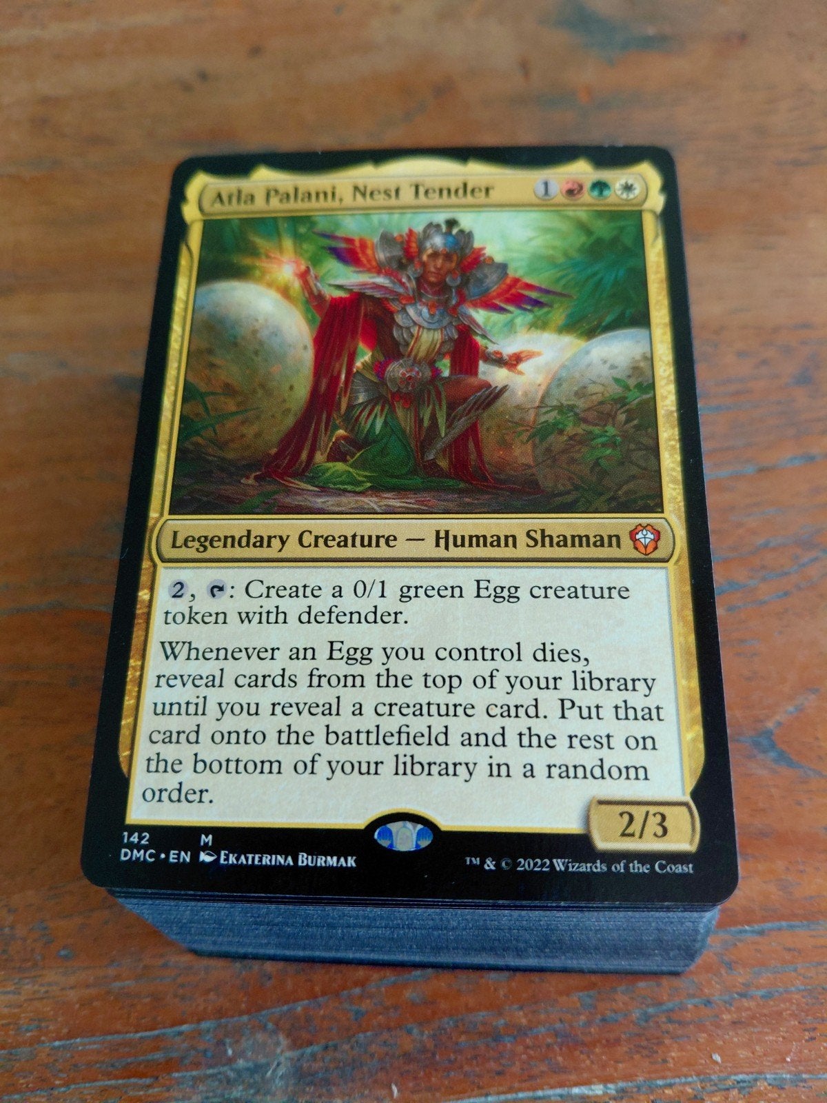 Mtg commander deck alta palani groen wit rood, Ophalen of Verzenden, Zo goed als nieuw, Speeldeck