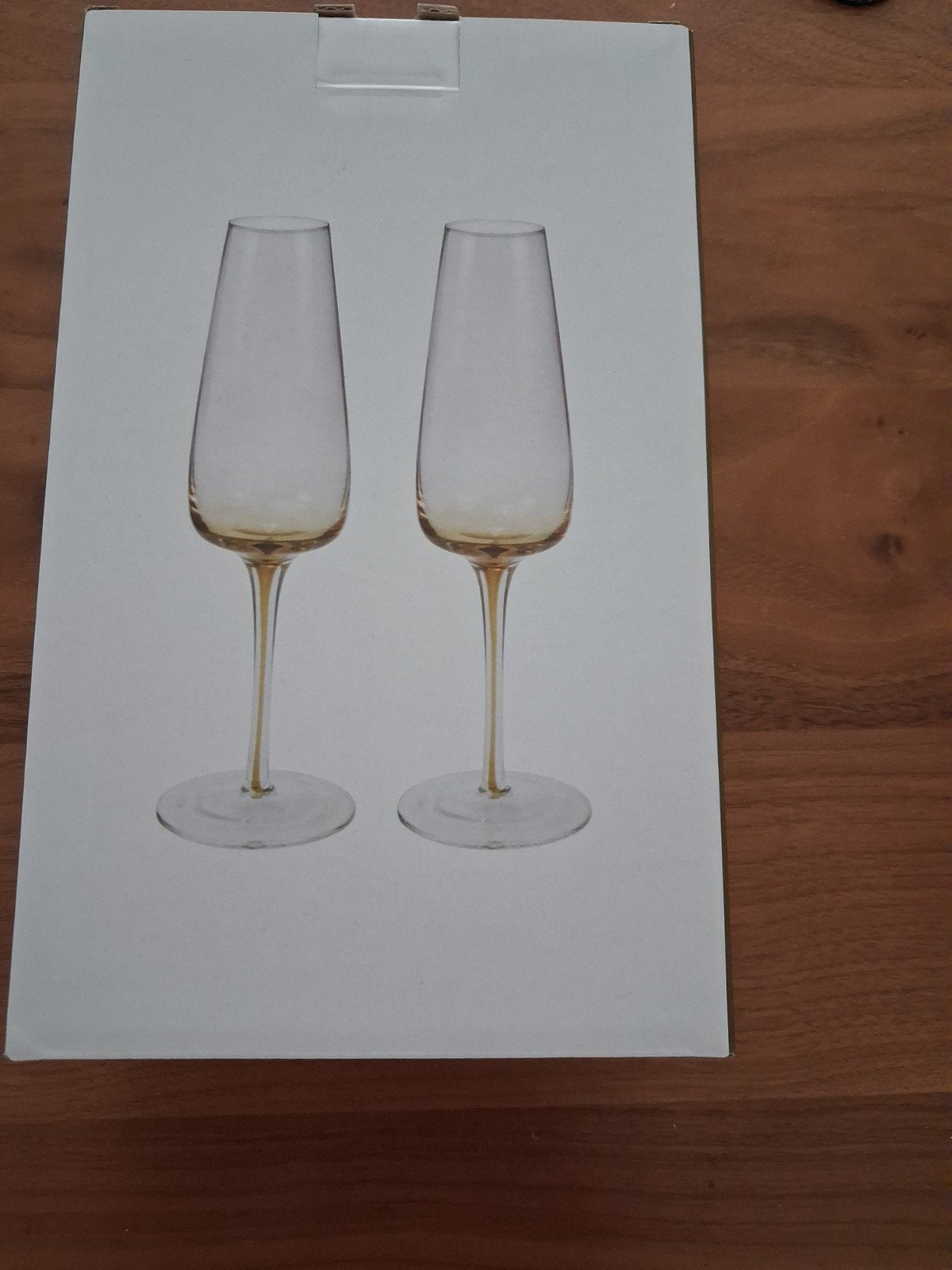 Nieuwe champagneglazen, set van 2, smoked gold, Huis en Inrichting, Ophalen of Verzenden