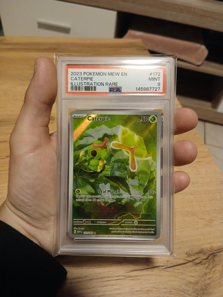 Caterpie 172 psa 9, Ophalen of Verzenden, Zo goed als nieuw
