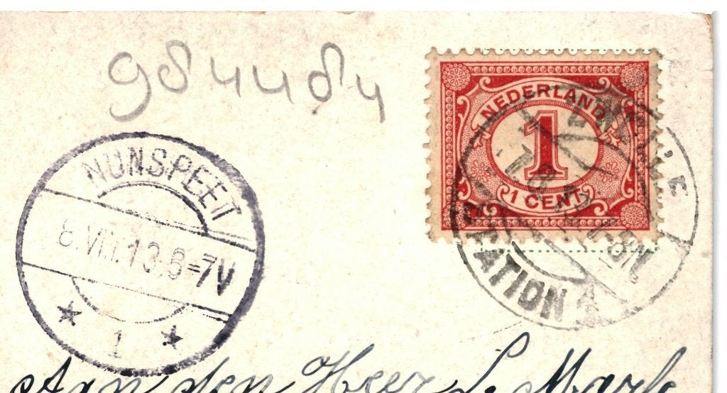 984484	Zwolle	Sassenpoort	1913 Ov	Gelopen met Postzegel, Ophalen of Verzenden, Voor 1920, Gelopen, Overijssel