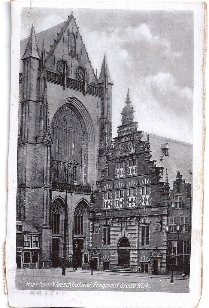 ansichten Haarlem, Verzamelen, Ophalen of Verzenden, 1940 tot 1960, Gelopen, Noord-Holland