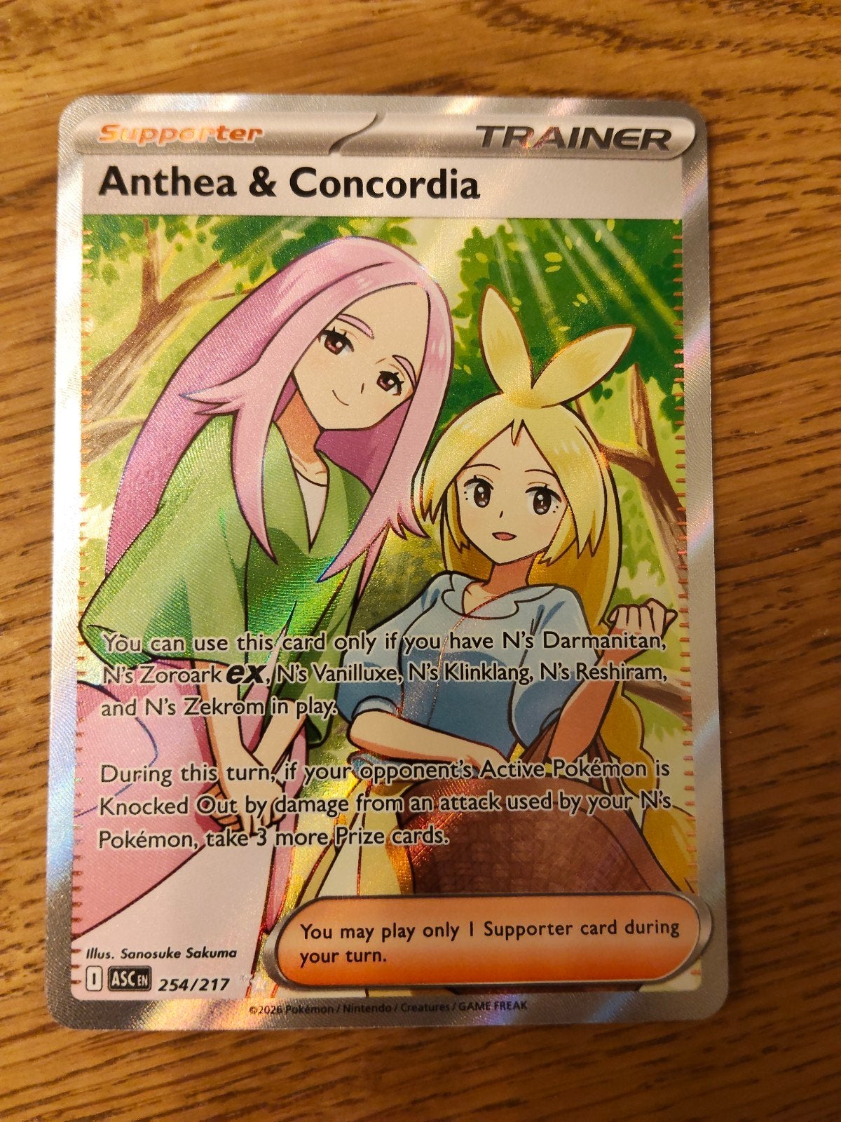 anthea & concordia full art, Ophalen of Verzenden, Zo goed als nieuw, Losse kaart