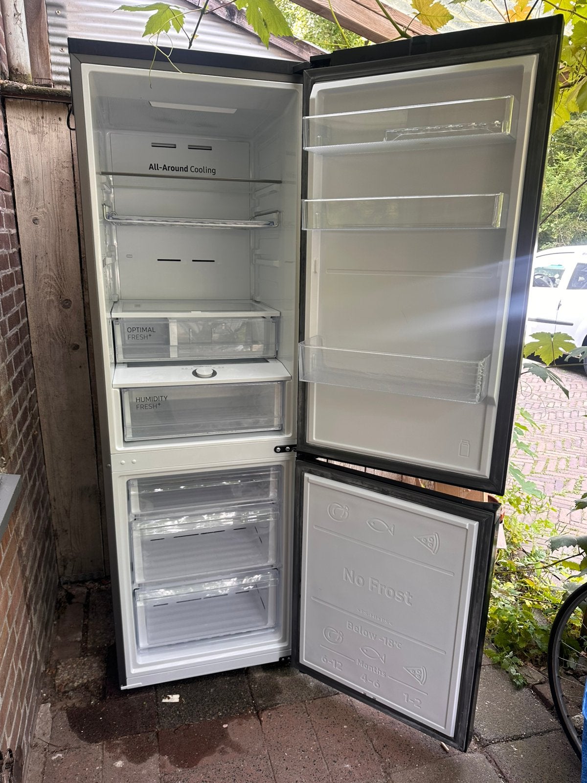 Samsung koelkast met vriezer, Ophalen, 200 liter of meer, Met aparte vriezer, 160 cm of meer