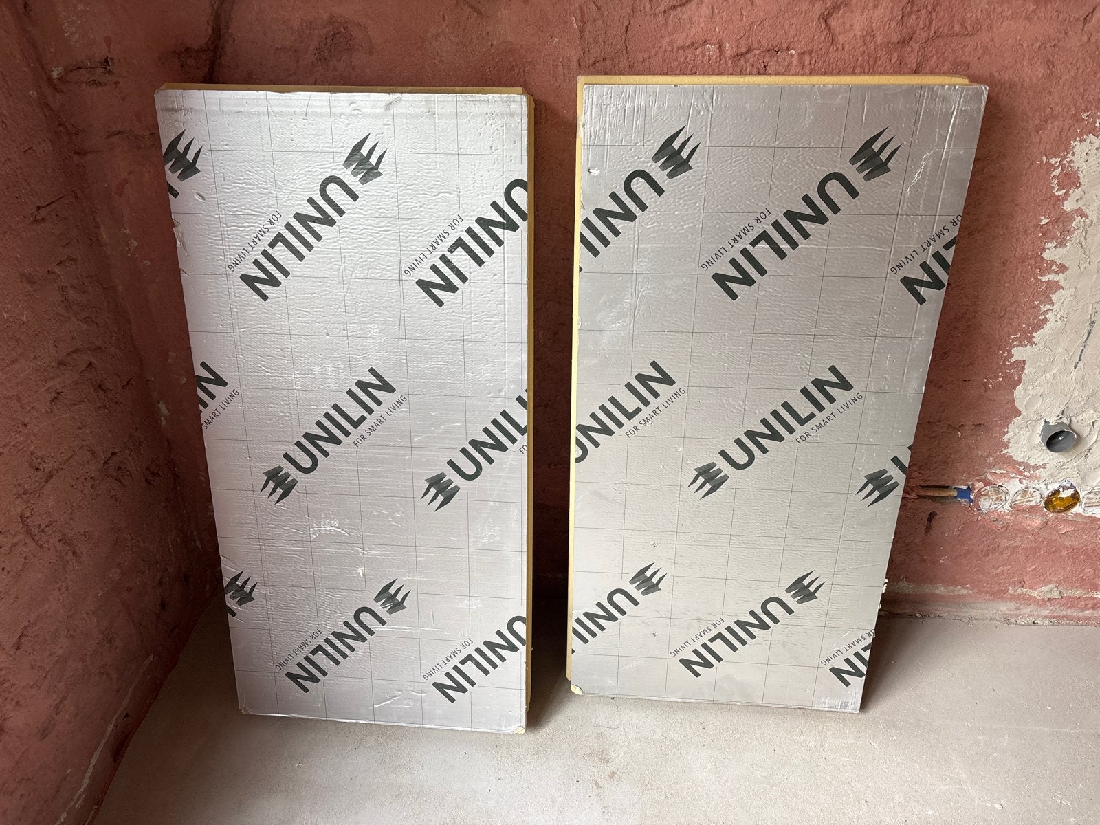 2x Unilin PIR isolatieplaten 10 cm dik, Doe-het-zelf en Verbouw, Isolatie en Afdichting, Gebruikt, Vloerisolatie, Hardschuim (Pir)