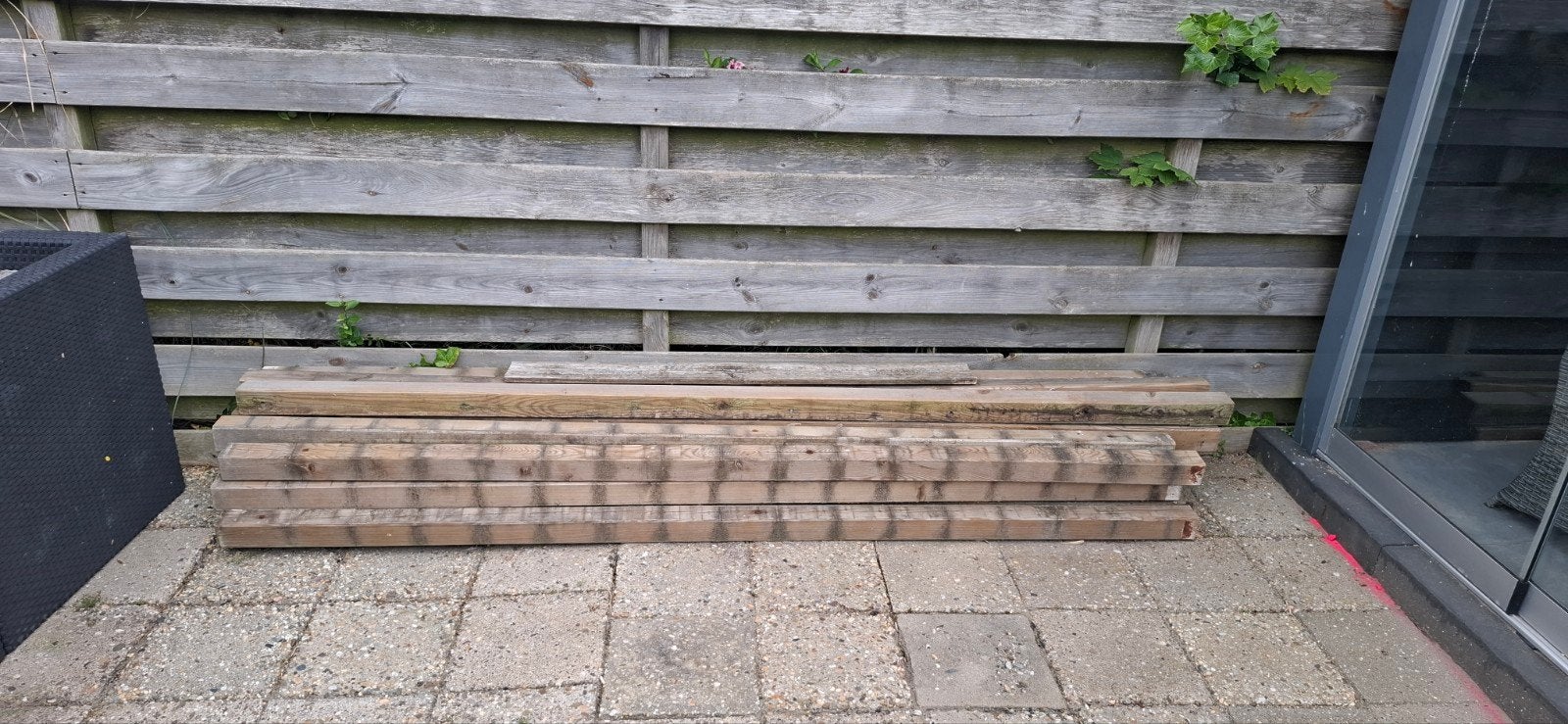 Geïmpregneerde Tuin palen, Ophalen, Gebruikt, Kunststof
