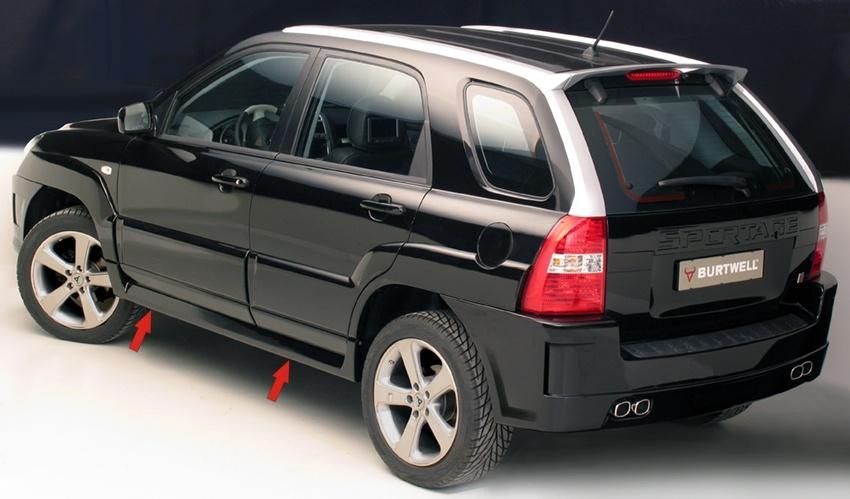 Side skirts Kia Sportage vanaf 05-, ongespoten, Ophalen of Verzenden, Nieuw
