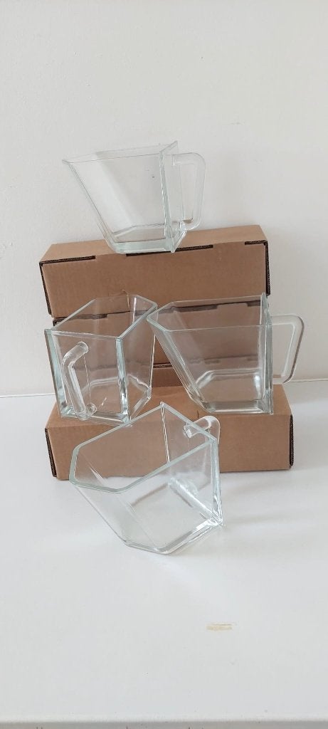 4 Vintage Ikea forhoja glazen grutters bak keuken schütten, Eu, Wit, Ophalen of Verzenden, Zo goed als nieuw