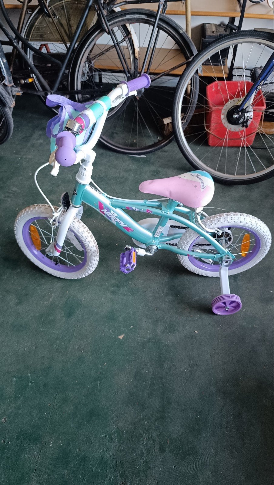 Kinderfiets met zijwieltjes - Huffy Disney Princess, Terugtraprem, Gebruikt, Huffy, Info@huffy.com