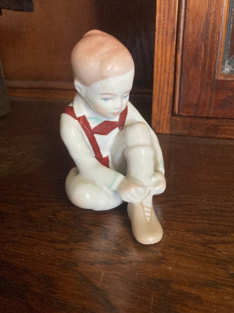 Vintage porseleinen beeldjes, Ophalen of Verzenden, Zo goed als nieuw, Mens