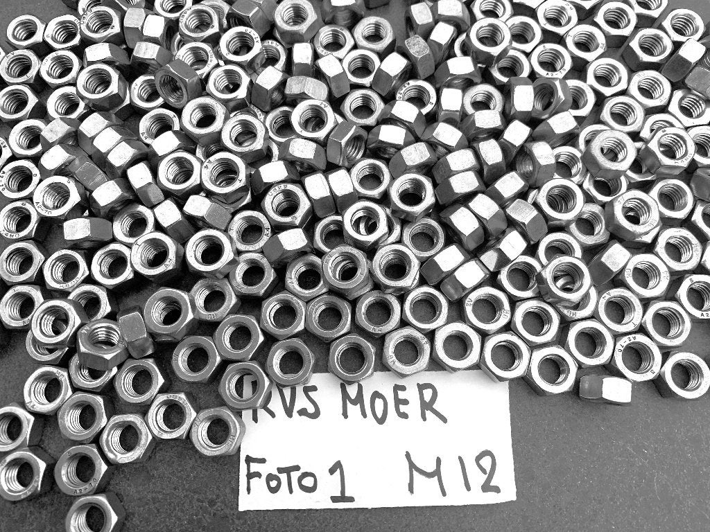 Veel soorten RVS moeren, voor motor, boot of hobby zie info, Nieuw, Ophalen of Verzenden, Minder dan 50 mm, Rvs