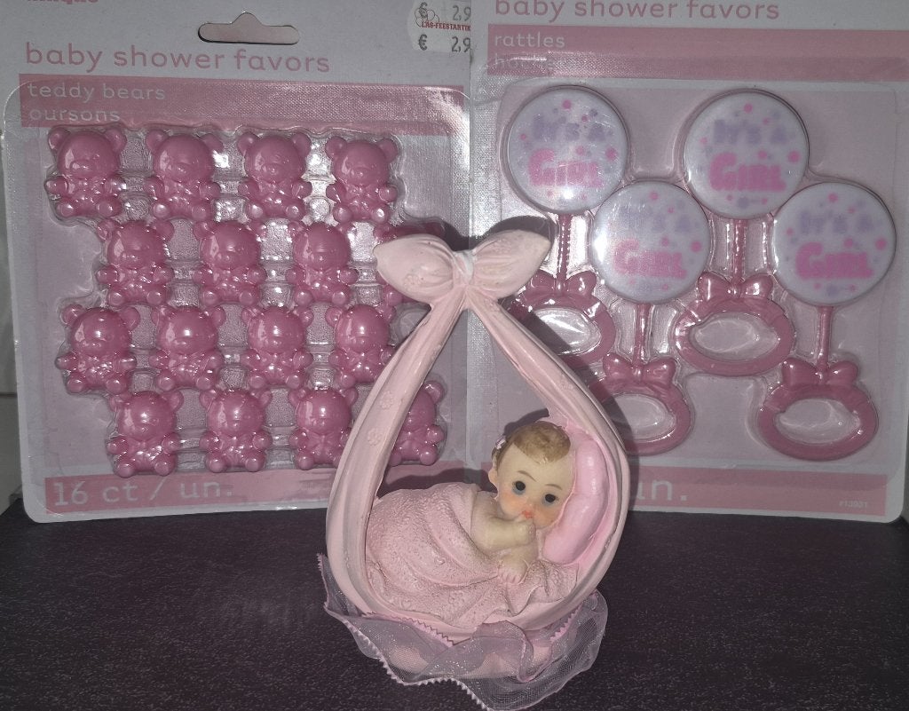 Babyshower artikelen meisje, Ophalen of Verzenden, Nieuw, Versiering, Geboorte of Huwelijk