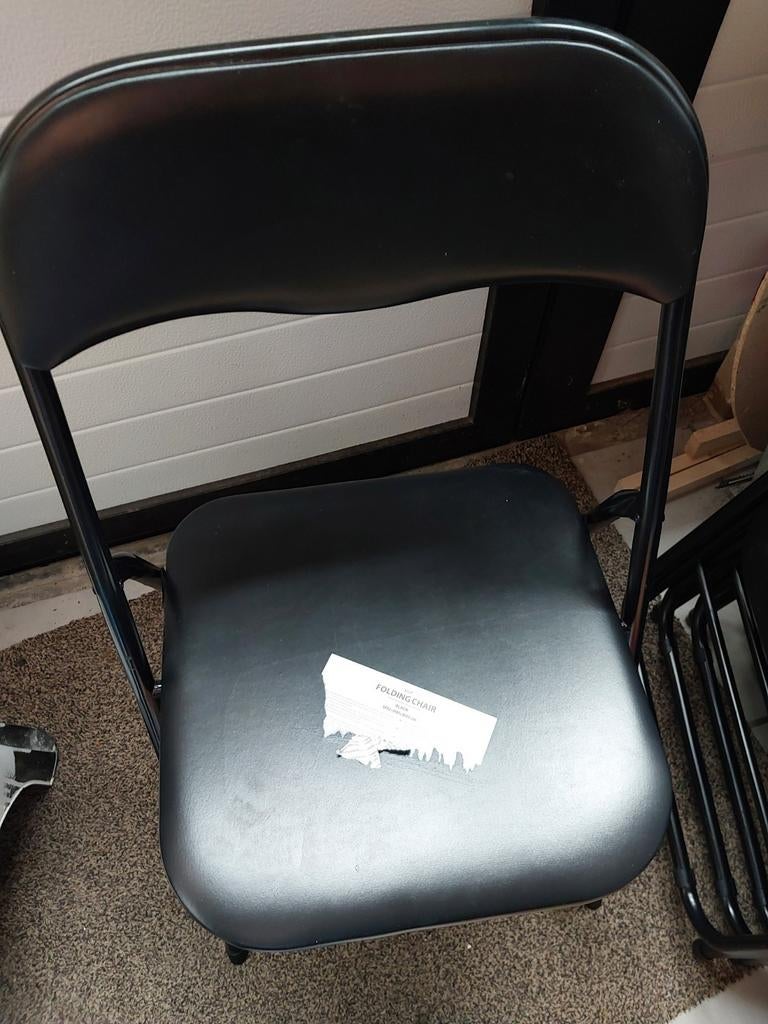 Klapstoelen zwart, Ophalen